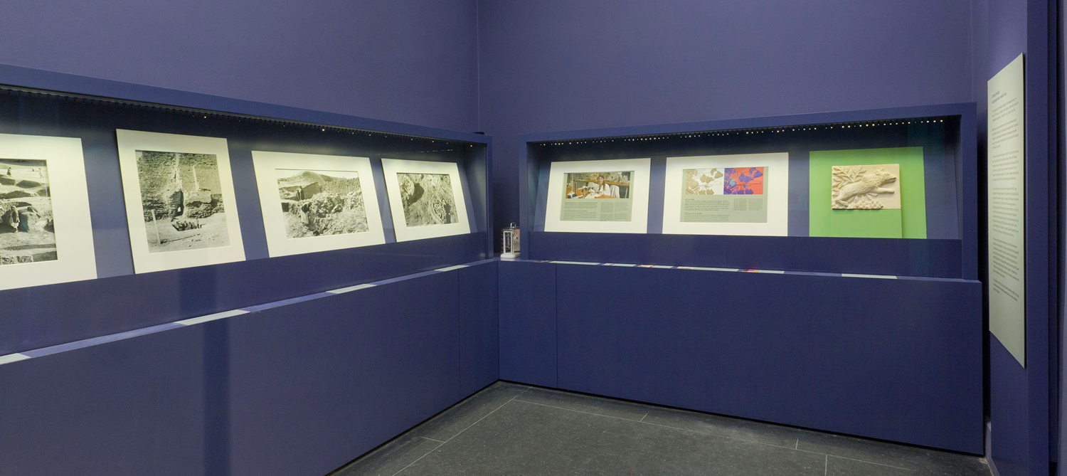 Showcase at the exhibition