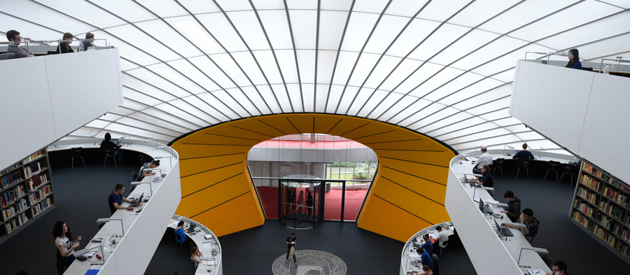 Libraries – like here, the Philological Library of Freie Universität Berlin – are not becoming obsolete even in the digital age. Image Credit: Bernd Wannenmacher